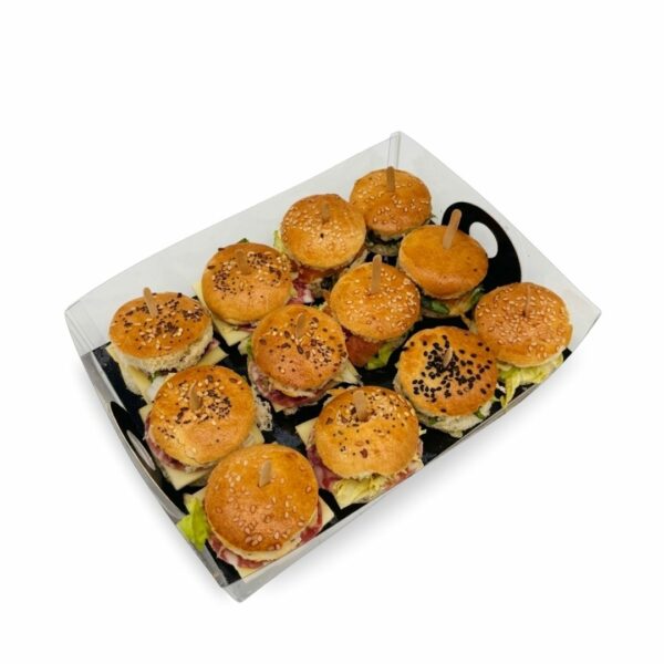 Plateau de mini burgers